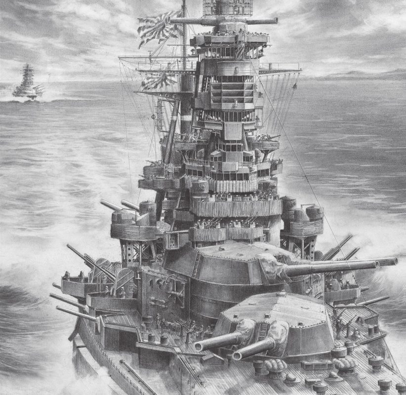 和臺灣頗有淵源的 金剛 戰艦變身鉛筆畫 聚珍臺灣